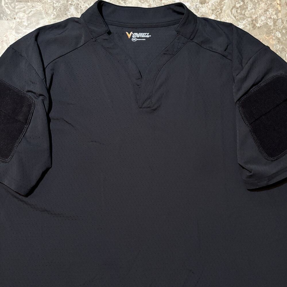Velocity Systems BOSS Rugby Shirt Mens 2XL Black Combat Tactical Military DEVGRU
